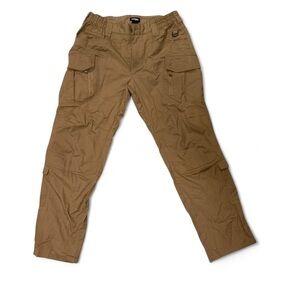 CQR Men’s Tan Cargo Pants – Utility Tactical Style – Multiple Pockets
